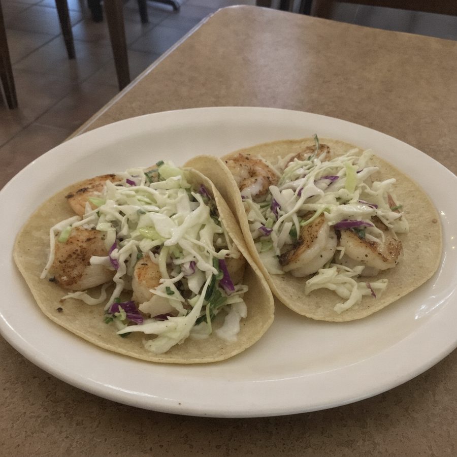 The same shrimp tacos with clean, natural lighting and color, ready to crop for any delivery platform